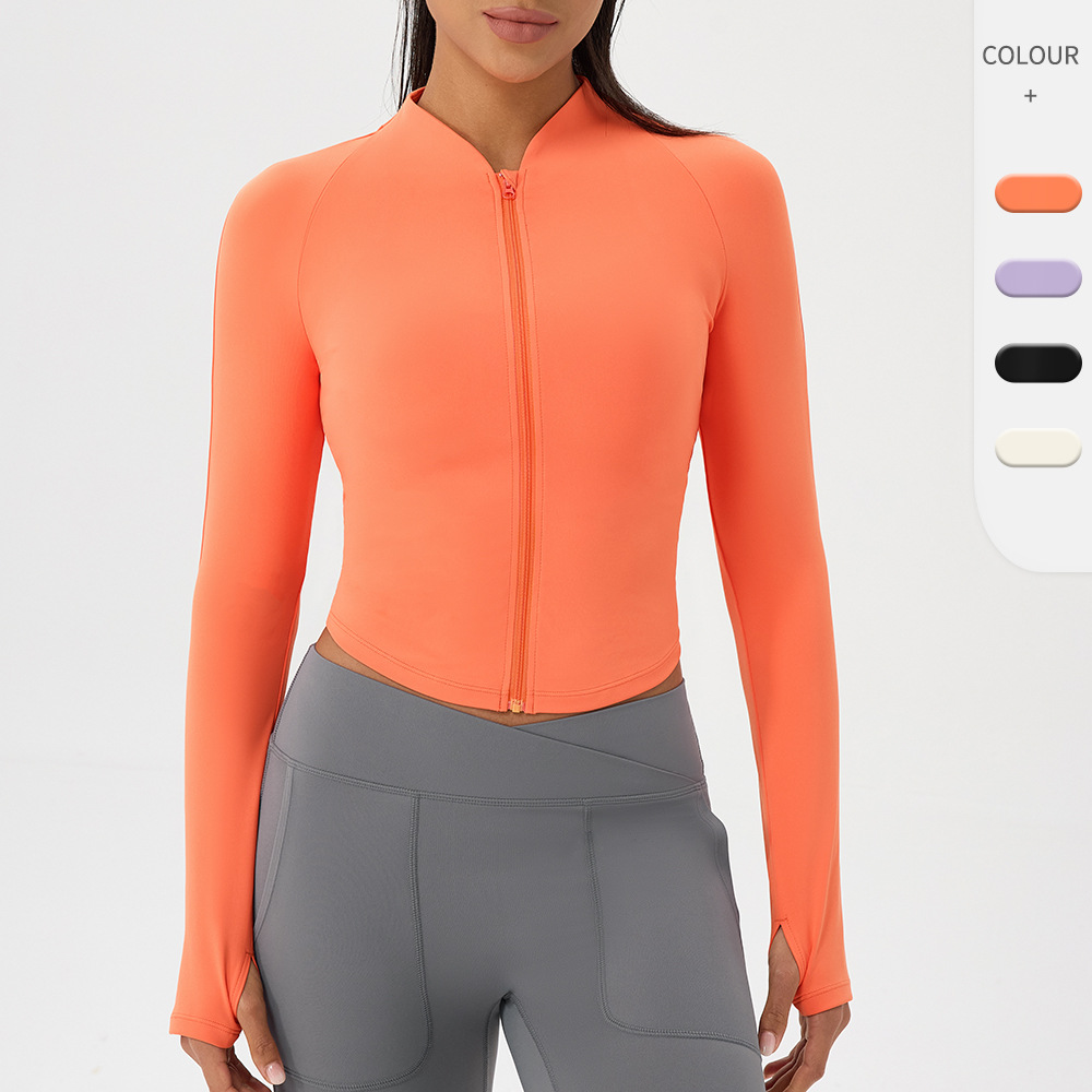 Nude yoga wear jacket stand-up - Outdoor Sport Jacket Women'S 评论和价格