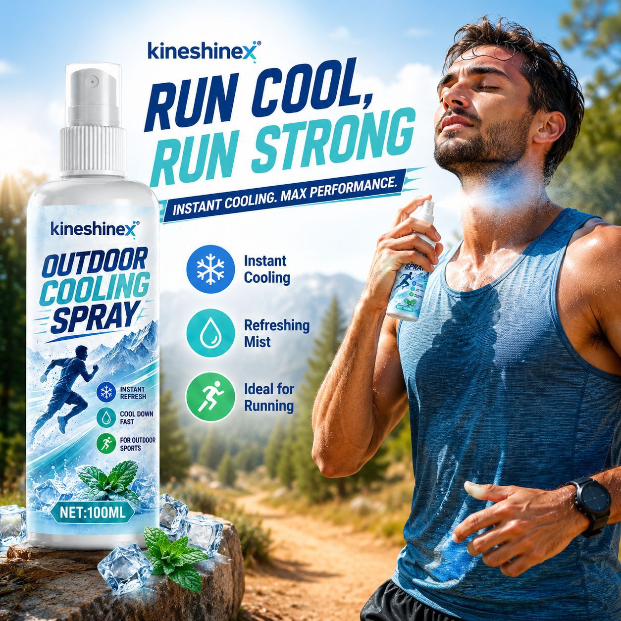 Outdoor Cooling Spray 100ml–In - Outdoor Sport Activity 评论和价格