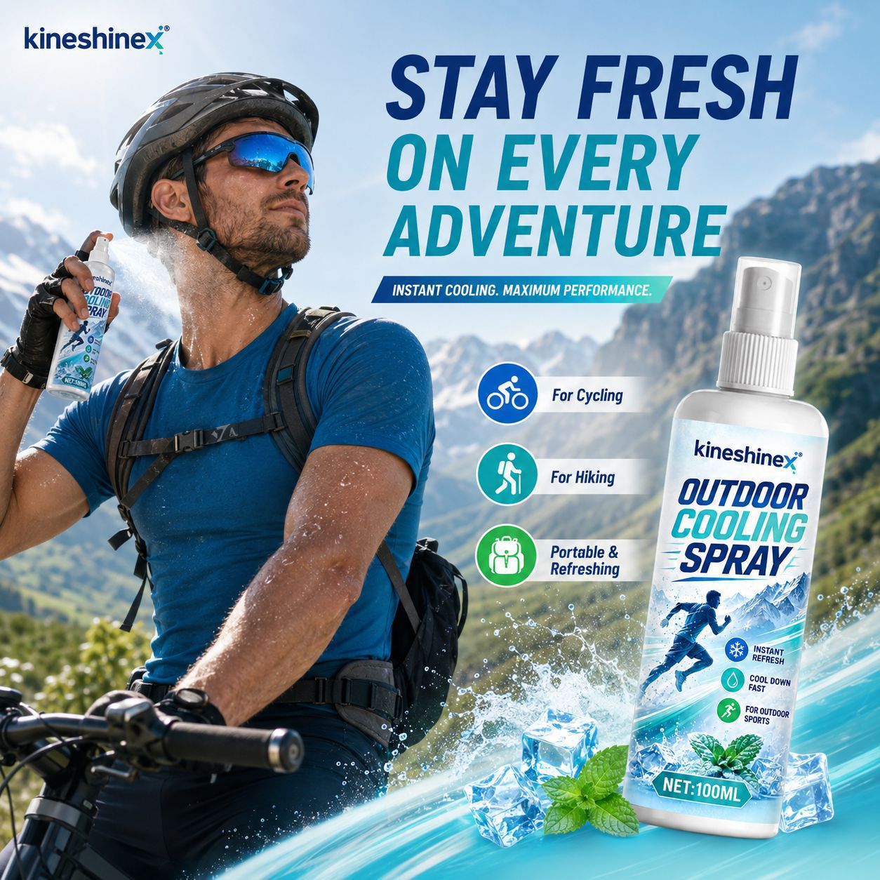 Outdoor Cooling Spray 100ml–In - Outdoor Sport Activity 评论和价格