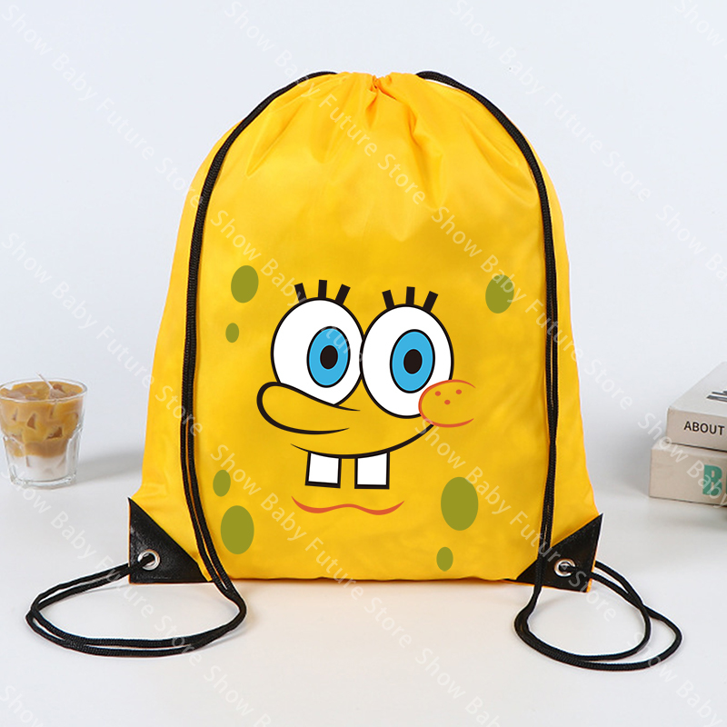 43x34CM Spongebobs Drawstring  - Outdoor Sport Backpack 评论和价格
