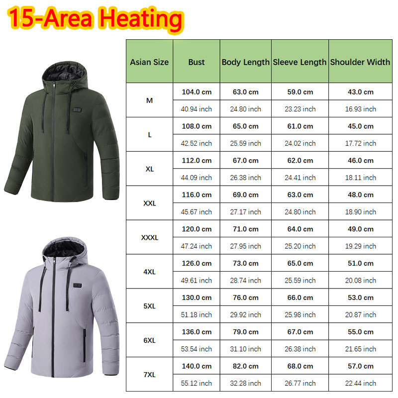 15 Area Heated Winter Hooded J - Outdoor Sport Jacket Women'S 评论和价格