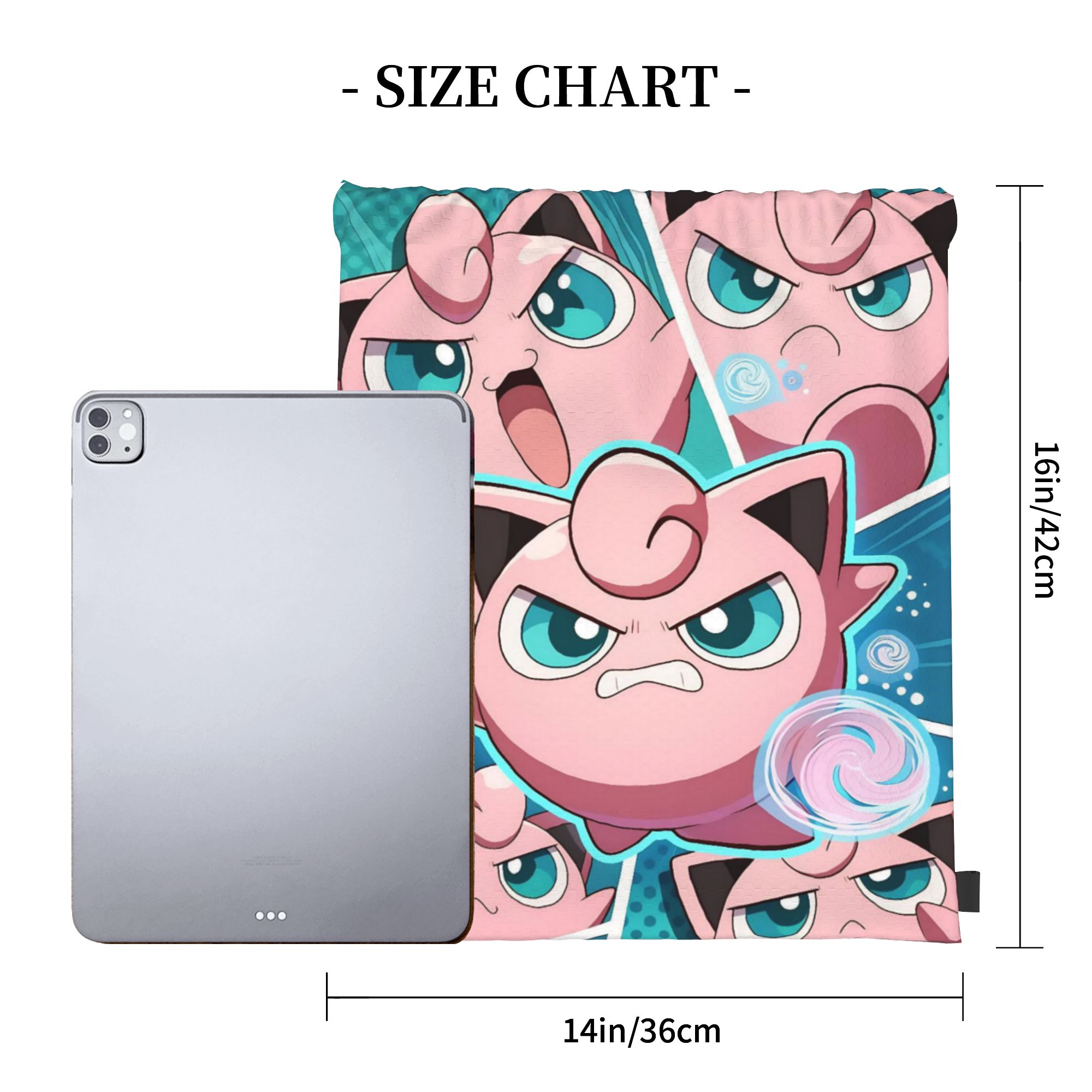 Jigglypuffs Pink Kawaii Drawst - Outdoor Sport Backpack 评论和价格