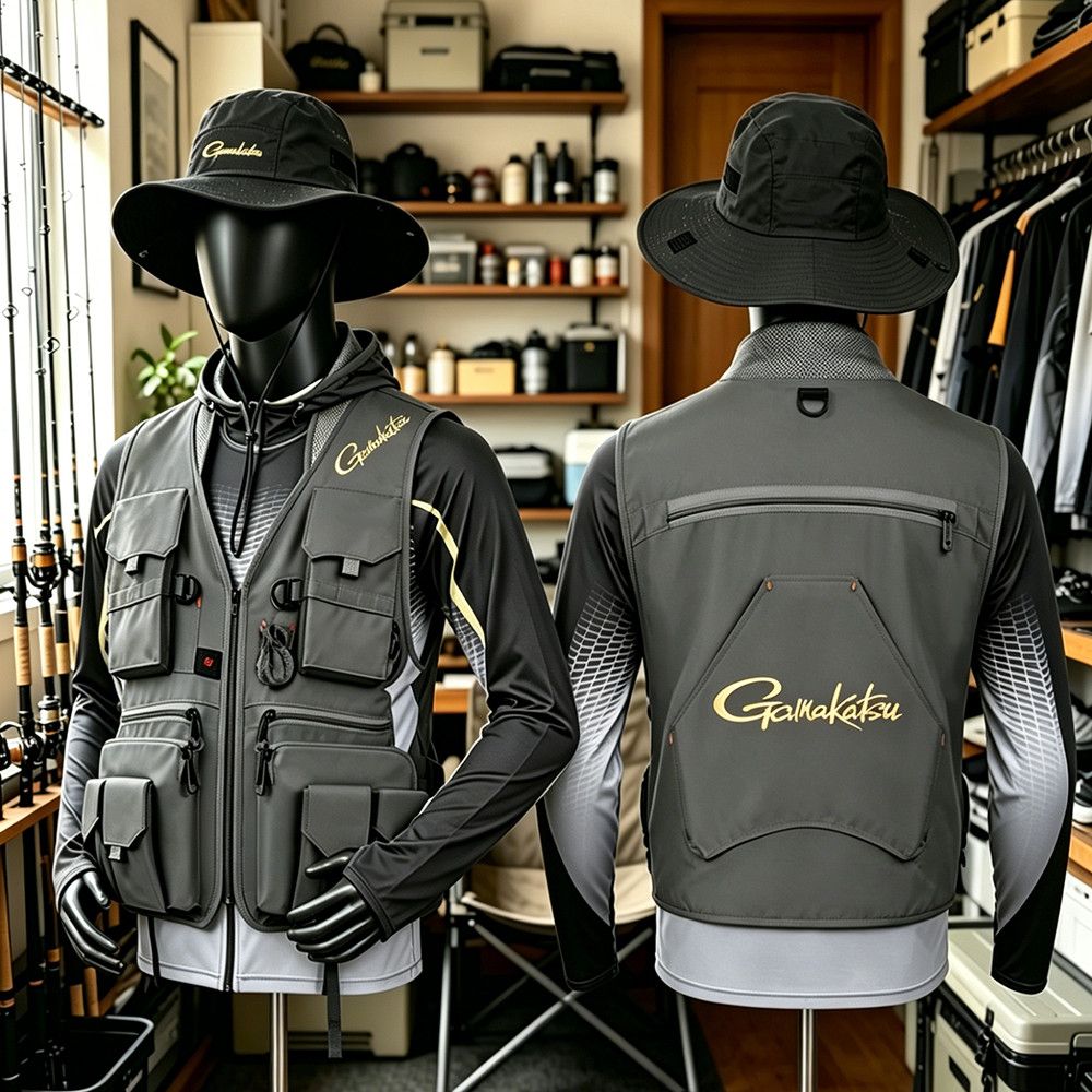 Gamakatsu Men Multi-Pocket Fis - Outdoor Sport Jacket 评论和价格