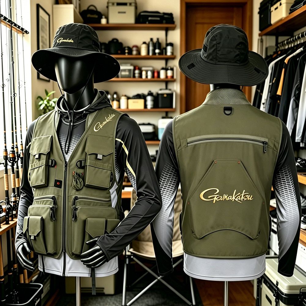 Gamakatsu Men Multi-Pocket Fis - Outdoor Sport Jacket 评论和价格