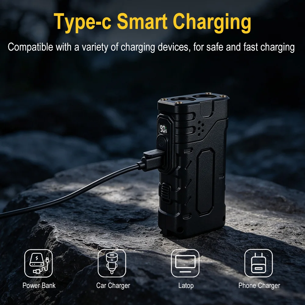 BORUIiT Hand Crank EDC LED Fla - Outdoor Sport Activity 评论和价格