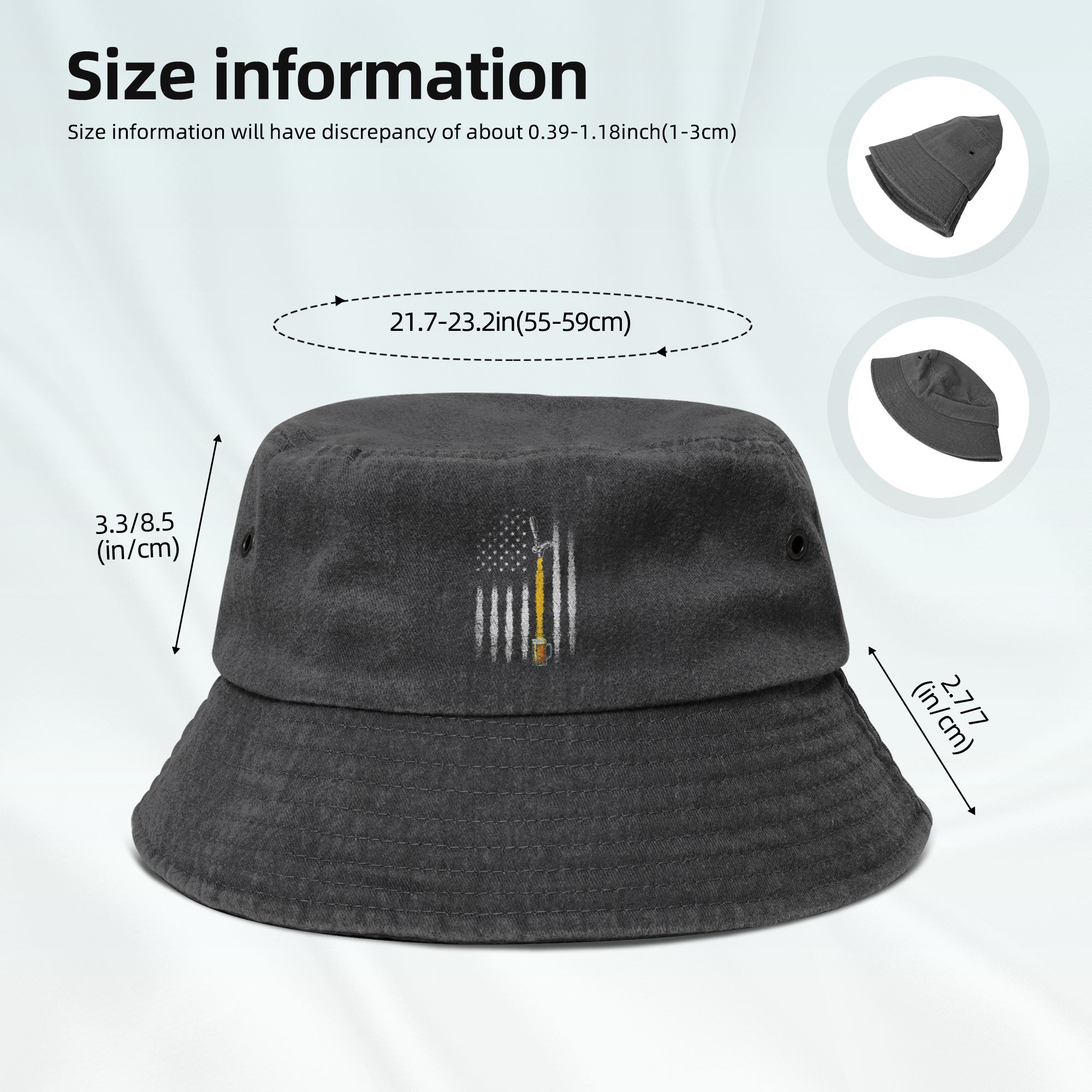 USA Flag Beer Bucket Hat Men W - Outdoor Sport Usa 评论和价格