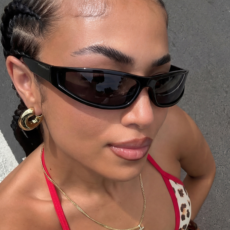 Futuristic Y2K Style Cycling S - Outdoor Sport Glasses 评论和价格